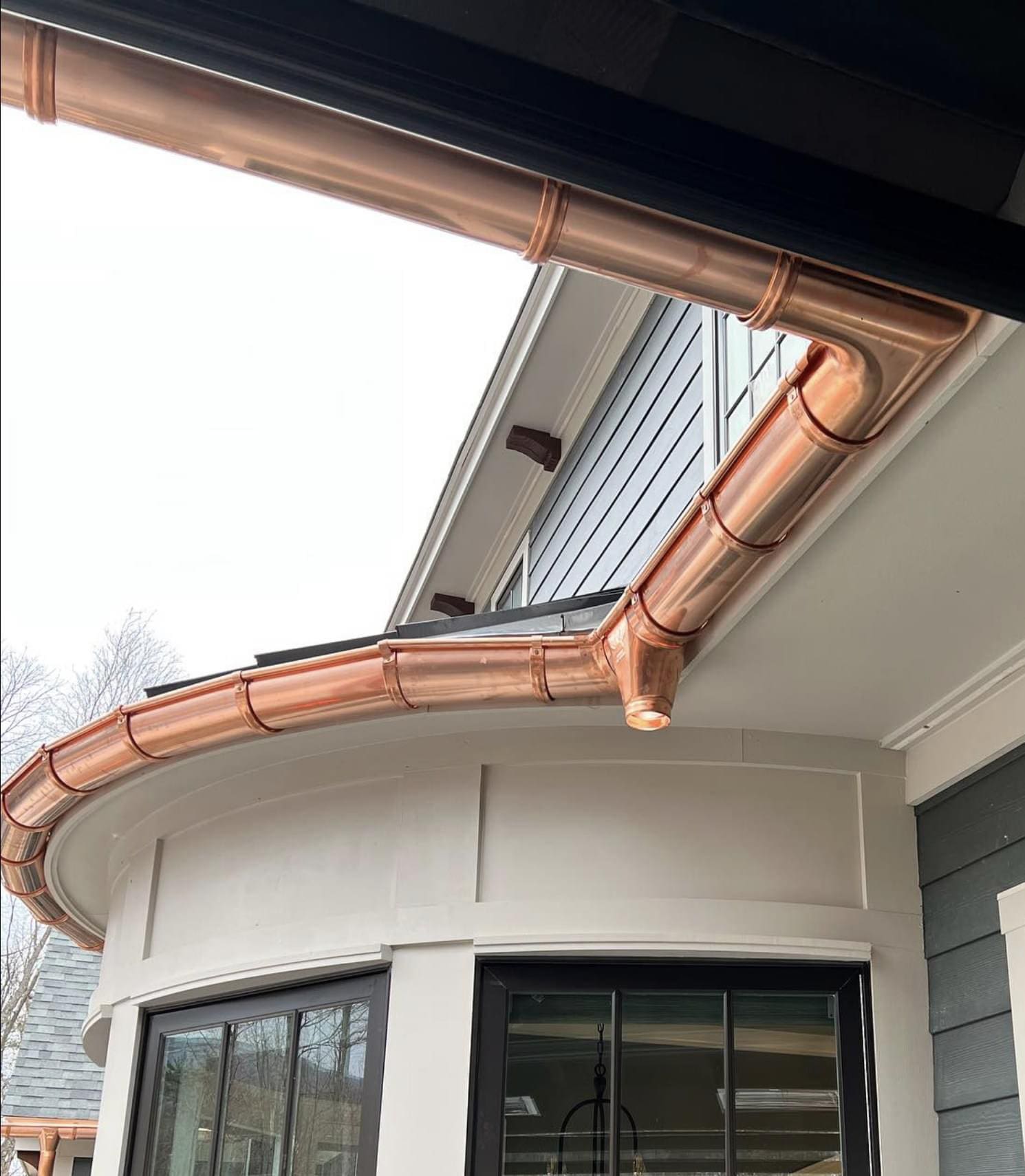 Custom Copper Gutters for Luxury Homes